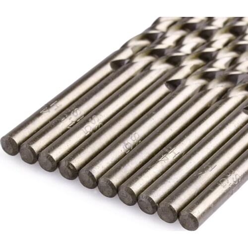 OOTDTY 2018 10Pcs/Set 4.5mm M35 Triangle Shank HSS-Co Cobalt Twist Drill Spiral Drill Bit SEP27_30
