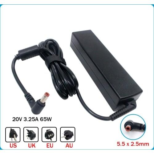 Genuine 20V 3.25A 65W AC Adapter Power Supply For Lenovo G580 G555 G560 G470 G570 G575 S10-2 S10-3 S10-3t PA-1650-56LC