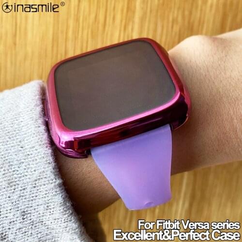 Full Screen Protector cover for Fitbit Versa Versa 2 Versa 3 Sense soft TPU Bumper Case for Versa lite Smart watch Accessories