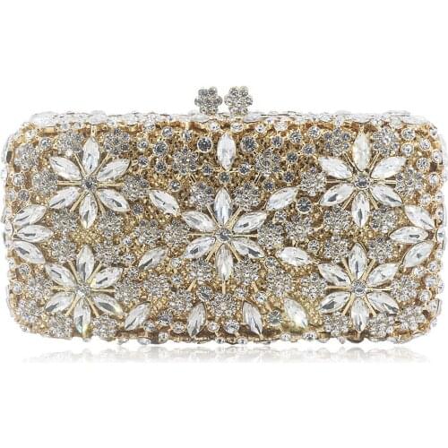 Bag For Women Luxury Flower Designer Diamond Crystal Bags Prom Evening Bags Ladies Snowflake Floral Wedding Handbags