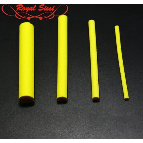 Royal Sissi 4sizes yellow foam cylinders 3mm 5mm 8mm 12mm fly tying parachute posts floating hoppers&mayfly body tying materials