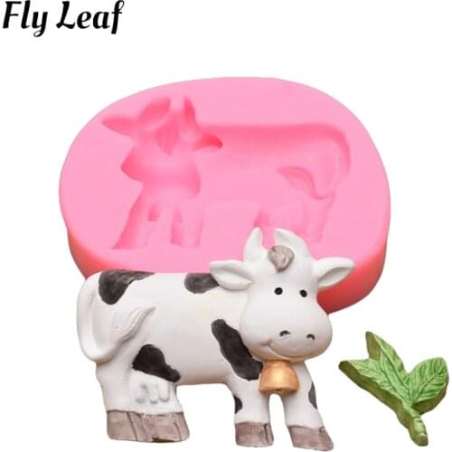 3D Variety of Animals Silicone mold Garden Animal Series 1 Cake Mold DIY Dinosaur Peacock Elephant Giraffe Duck Cake Decorating