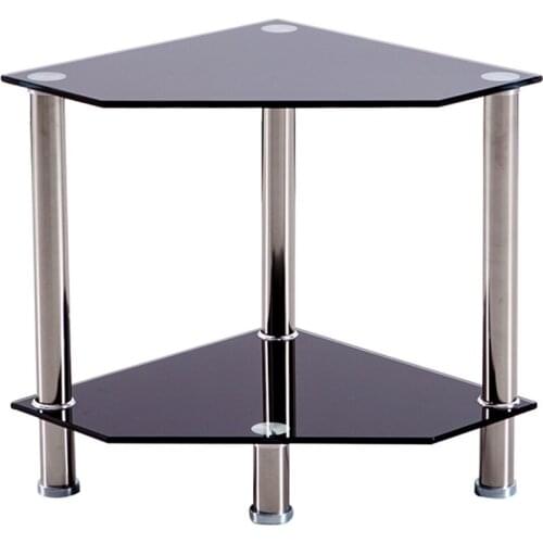 Custom Corner Table Small Coffee Table Tempered Glass Modern Minimalist Low Table Sofa Side Living Room Corner Table Triangle Si