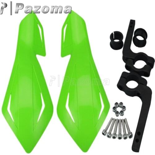 Green Plastic Supermoto Hand Guards Motorcycles Hand Guard Protector for 7/8" 22mm Handlebar Dirt Bike MX ATV