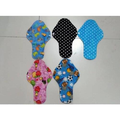 2020 Sanitary cloth pad bamboo menstrual pads reusable sanitary pad absorbent reusable charcoal cloth bamboo menstrual pads