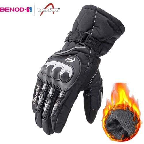 VEMAR Winter Motorcycle Gloves Windproof Full Finger Waterproof Guantes Moto Riding Gloves Touch Screen Moto Motocross Gloves