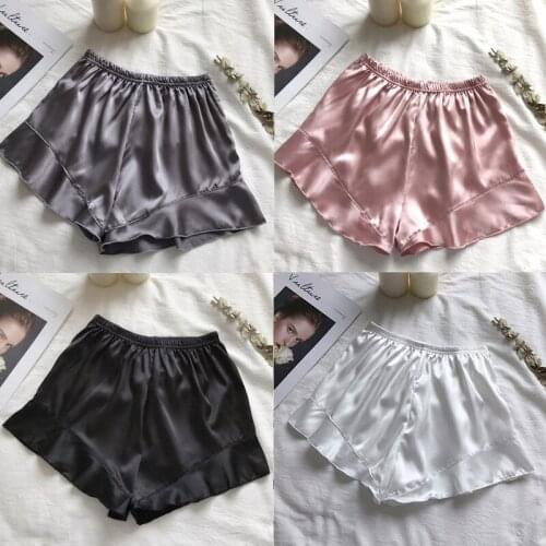 1pcs Sexy Women Satin Silky Short High Waist Safety Shorts Comfortable Womens Intimates New Hot Sale 2021