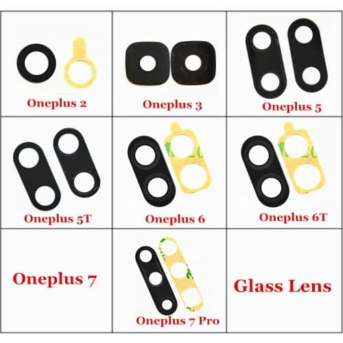1x New Rear Back Camera Glass Lens with Glue Sticker for Oneplus 7T 7 Pro 7 6 6T 5 5T 3 3T 2