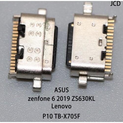 2pcs micro usb type c connector for lenovo p10 (TB-X705F, type za44) asus zenfone 6 2019 zs630kl charging dock socket connector