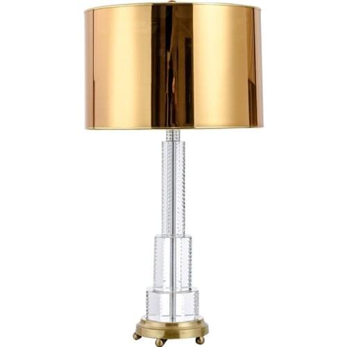 38x70cm Post Modern Transparent Crystal Table Lamp American Designer Model Room Decoration Bedroom Living Room Table Lamp