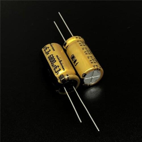 5pcs/20pcs 6800uF 6.3V NICHICON FW Series 12.5x25mm 6.3V6800uF HiFi Audio Capacitor