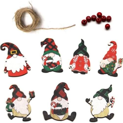 7PCS Christmas Pendant Christmas Tree Ornaments Exquisite Hanging Pendants Home Furnishing Tree Decoration