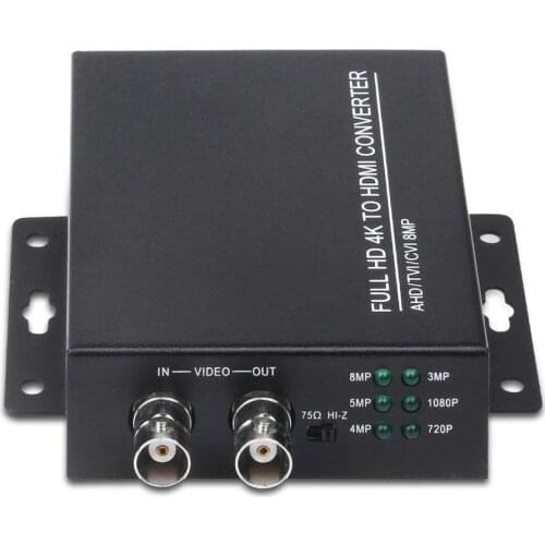 Auto Recognition HD 8MP AHD CVI TVI CVBS to HDMI-compatible Converter CCTV Camera Tester Converter