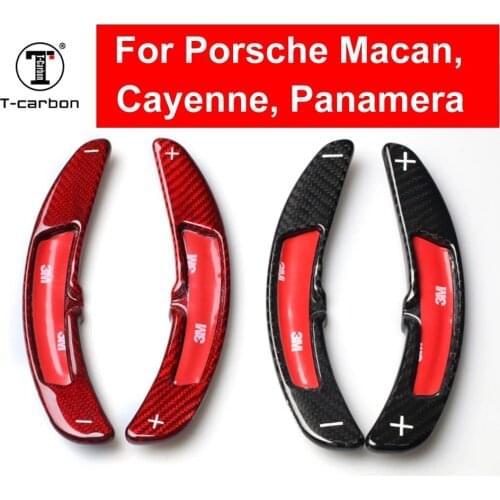 Car Styling Carbon Fiber Steering Wheel Paddle Shift Paddle Extension Shifters For Porsche 911 997 996 Panamera Cayenne Macan
