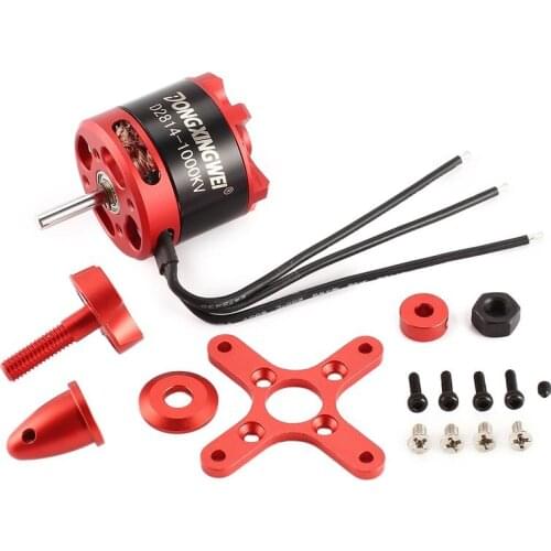 DXW A2212 2212 930KV 2-4S 3.17mm Outrunner Brushless Motor for RC FPV Fixed Wing Drone Airplane Aircraft 1060 Propeller