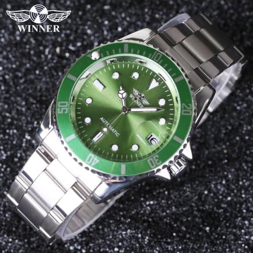 Winner men Watches Top Brand Luxury Men Military Wristwatches Full Steel Men Sports Automatic Watch Waterproof Relogio Masculin