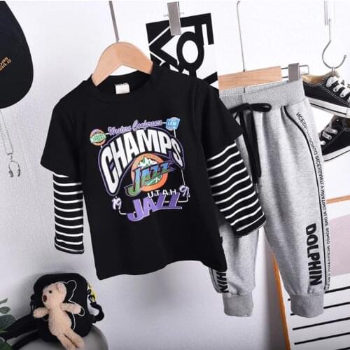 Kids Sports Set New Cotton Spring Autumn Boys Set Children Clothing T-shirt + Pants Suit Boy Girl Kids Clothes Suits for 2-7Y