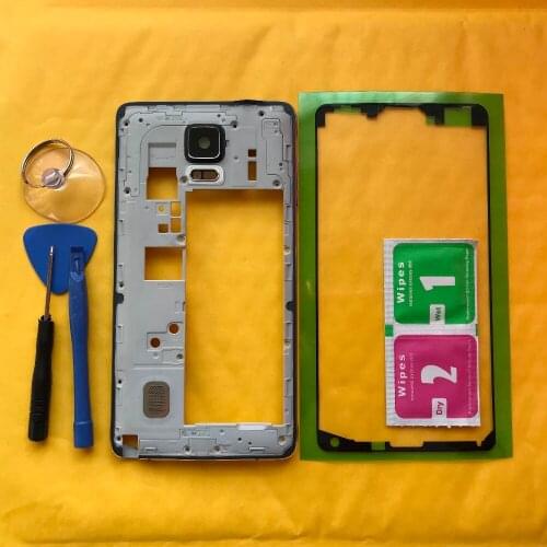 For Samsung Galaxy Note 4 N910 N910F N910C N910G N910A N910H Original Phone Middle Frame For Samsung Note 4 Mid Housing Cases