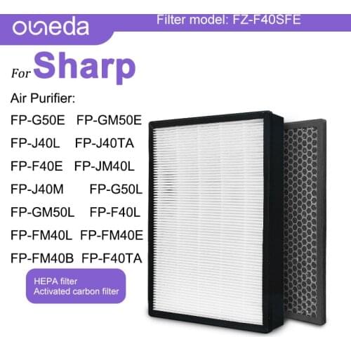 Sharp Air Purifier Filter KC-930TA FP-FM40 FM40B FU-Z35TA FP-F40TA FP-G50TA HEPA Filter Carbon Filter FZ-30SFTA FZ-F40SFE