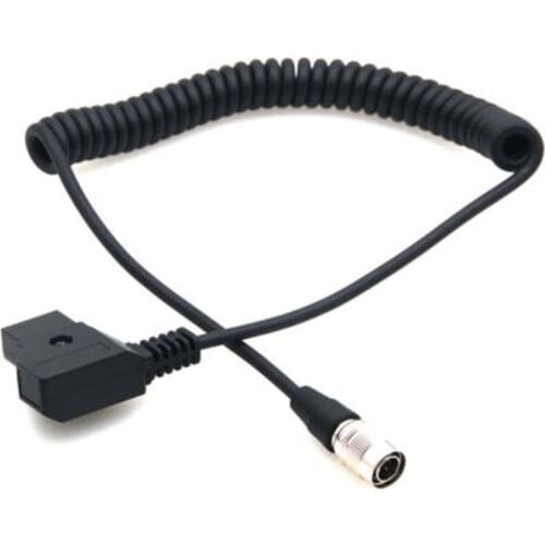 FOTGA D-TAP Hirose 4-Pin Plug Power Cable For Recorder Zoom F8 Sound Devices 688/633