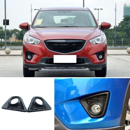 JanDeNing 2pcs For Mazda CX-5 2011-2014 Car Front Bumper Fog/Driving Lamp Housing Cover