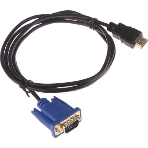 HDMI-compatible To VGA Cable HD 1080P HDMI Male To VGA Male Video Converter Adapter For PC Laptop S10 DMI To VGA Cable