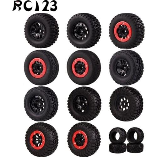 1:10 4PCS Short Course Truck 108-110MM Tire & Bead-Lock Wheel Rims Hub 12MM HEX 1:10 FOR TRAXXAS SLASH VKAR 10SC HPI NEW ENRON
