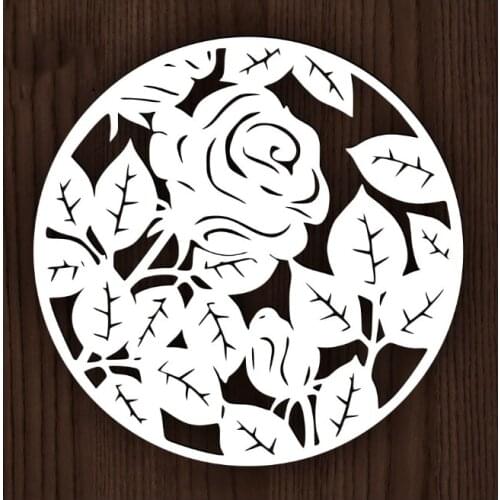 Round Rose Shape Metal Cutting Die DIY for Scrapbooking Decoration Crafts