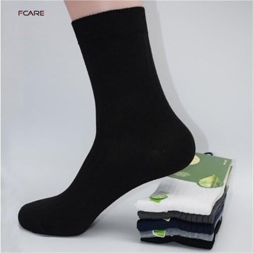 Fcare Fcare 10PCS=5 pairs 40, 41, 42, 43 bamoo fiber mens dress socks business socks calcetines
