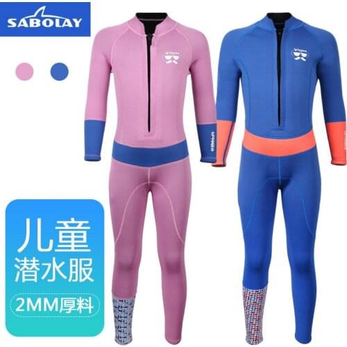 2MM Neoprene Kids Wetsuits Girls Boys Swimsuit One Piece Diving Suit Surfing Children Spearfishing Triathlon roupa de mergulho