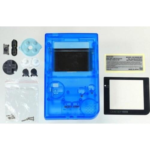 New Replacement Blue Case Housing Shell For Nintendo GBP Game Boy Pocket GBP Console Transparent Blue