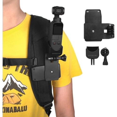 OSMO Pocket Base Mount + Bag backpack Clip Clamp Holder for DJI OSMO Pocket Accessories Sport Action Camera Handheld Gimbal Clip