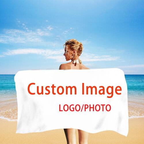 Customized Logo Photo Beach Towel Summer Towels Bathroom Bath Towel Swim Christmas Towels Travel Beach Towel Quick Dry Under 10
