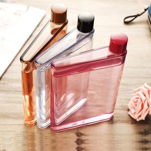 Portable Book Paper Cup Botlte Flat Water Bottle Clear Paper Pad Water Bottle Flat Drinks Kettle Notebook Drink Bottle for Water