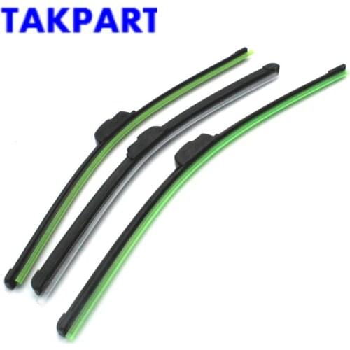 TAKPART Front/Rear Wiper Blades Kit 22"20"19 for Ford Mondeo MK3