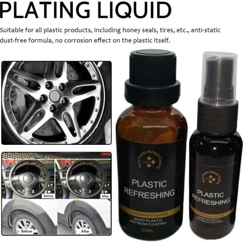 Car Maintenance Nano Renovating Plastic Cleaning Agent Interior Dustproof Old Plastic Refurbishing Cleaning Solution Maintenance