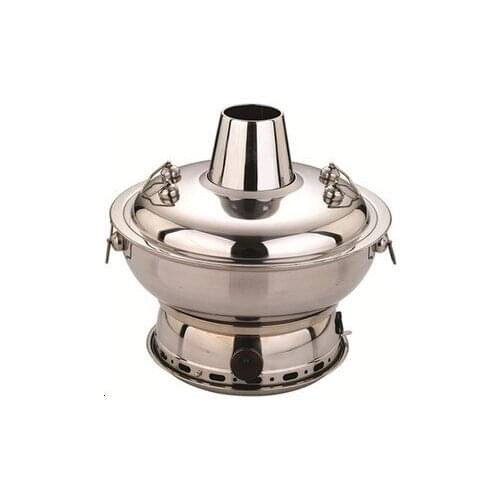 32cm stainless steel imitation copper thickening electric carbon dual-purpose split traditional old Beijing hot pot chafing dish