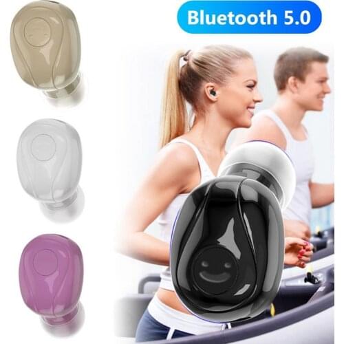 Y01 Mini Bluetooth 5.0 Wireless In-Ear Stereo Earphone Sports Earbud with Mic Comfortable Wear