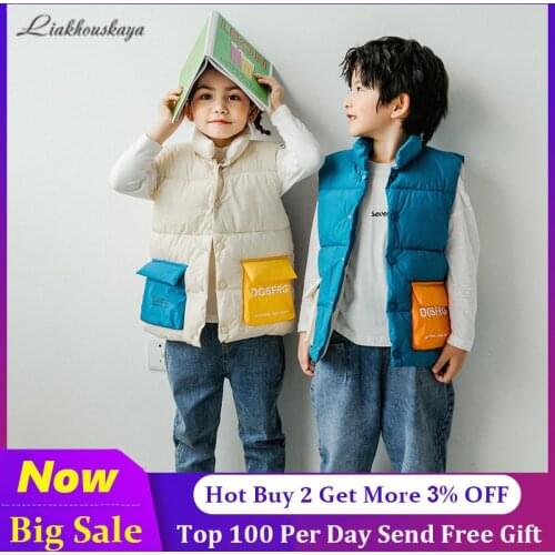 Vest For Kids Child Waistcoat Children Outerwear Winter Coats Warm Baby Boys Girls Vest Sleeveless Kids Warm Jacket Clothes