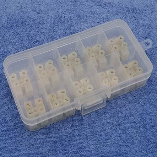 10pcs/lot Screw Terminal Barrier Connector Electrical Wire Connection Barrier Terminal Strip Block