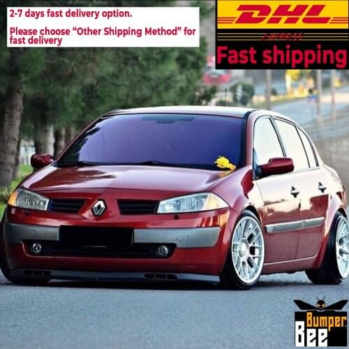 For Renault Megane laguna model FRONT SPOILER BUMPER LIP Euro Spoiler Lip Universal 2 pcs Body Kit