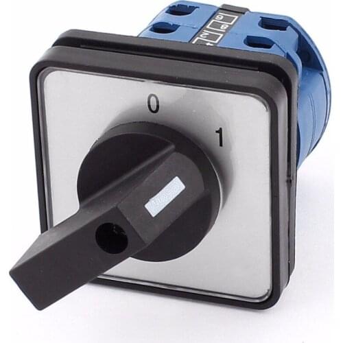 660V 20A 8 Terminals 2 Positions 2Pole Rotary Selector Cam Changeover Switch LW28-20/C04.2