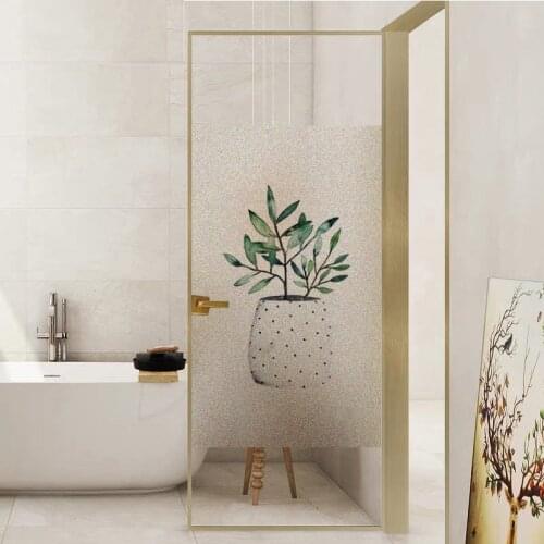 90cm 120cm Window film Frosted Privacy Glass Door Sticker Home Decor Digital print Plants Print stickers
