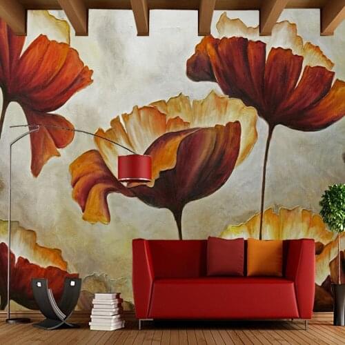 A lotus leaf abstract painting custom 3d wallpaper papel de parede,living room sofa TV wall bedroom wall papers home decor mural