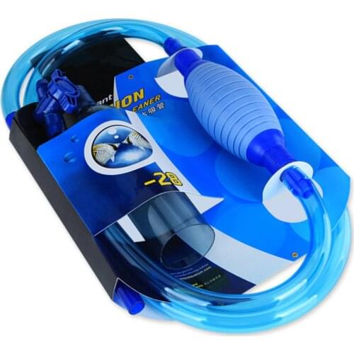 Aquarium Gravel Vacuum Cleaner Tool Siphon Fish Tank Washing Sand Changing Water Semi-automatic Filter Aquario Aquarium Cleaner