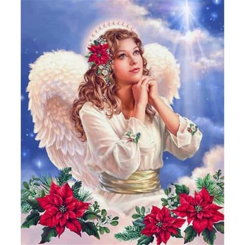 Angel Cartoon DIY Embroidery Cross Stitch 11CT Kits Craft Needlework Set Printed Canvas Cotton Thread Home Decoration On Sell
