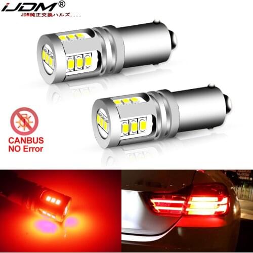 IJDM Auto Brilliant Red 12V H21W BAY9s LED Bulbs For BMW 2014-2017 F32/F33/F82 4 Series Brake Lights