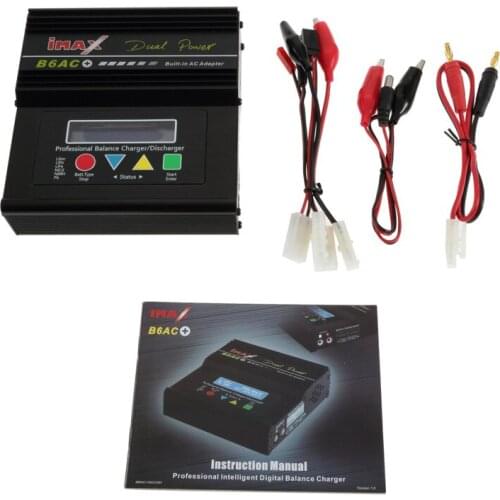 1set iMAX B6-AC B6 AC Lipo NiMH 3S 11.1V 7.4V Digital RC Battery Balance Charger