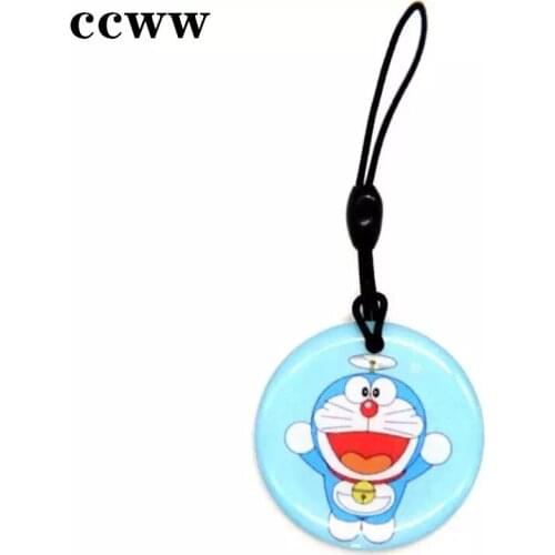 Cartoon Pattern ID 125KHz T5577 T5567 T5200 Rewritable Keyfobs Waterproof RFID Tag Keychain Token Access Control Card