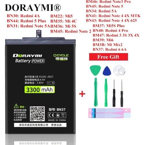 Doraymi Xiaomi Redmi 5 Plus Phone Batteries
